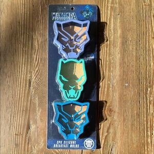 3 Marvel Wakanda Forever Silicone Breakfast Molds